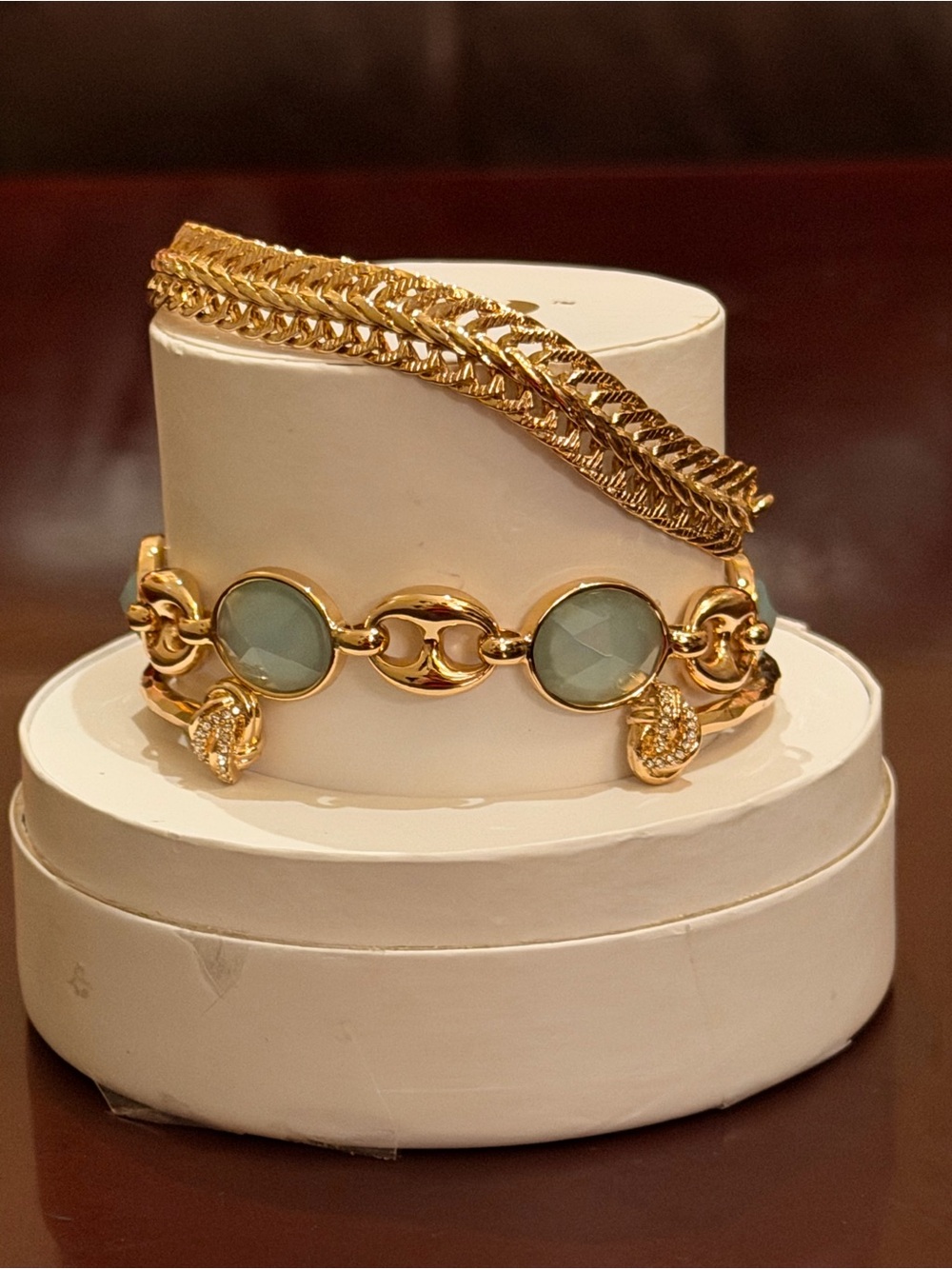Bomb Party NWT! Gold-Tone Bracelet Stack “Let’s Make Magic Together”